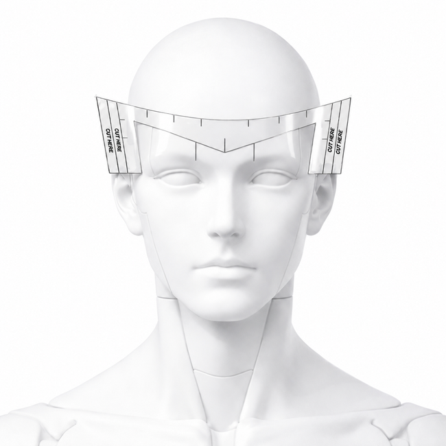 Three-Quarter Inch · Balanced hairline mapping stencil placement illustration